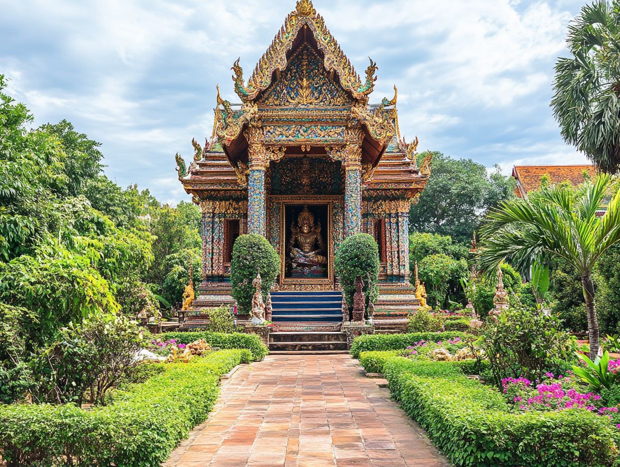 What is the influence of Hinduism on Thai Buddhism?