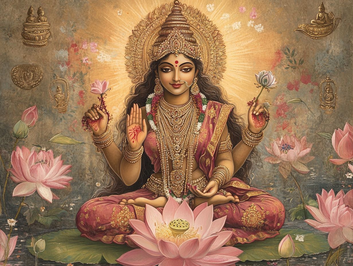 What are the Similarities between Lakshmi in Hinduism and Buddhism?