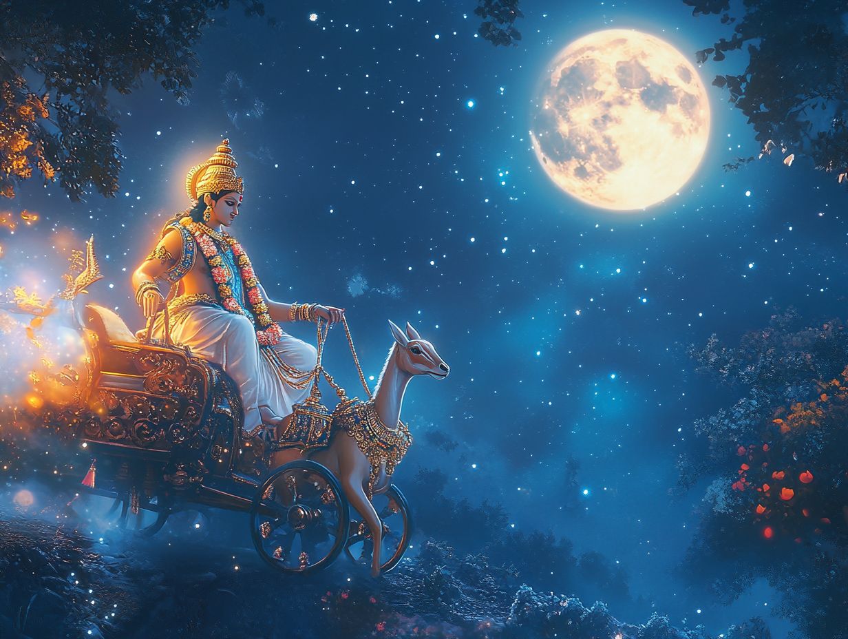 Who is the Moon God in Hinduism?